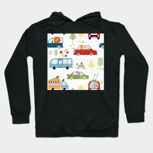 Happy escape from the Zoo pattern Hoodie
